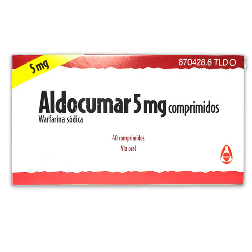 Aldocumar 5MG Caja x 40 Comprimidos SN