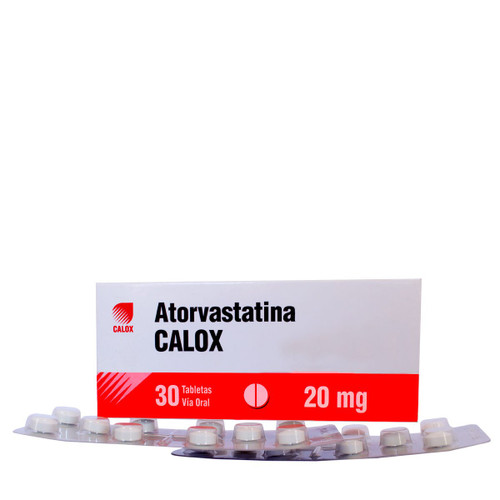 Atorvastatina Calox 20MG x 30 Tabletas SN