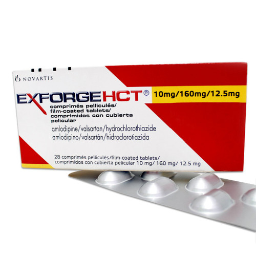 Exforge HCT 10/160/12.5MG x 28 Comprimidos SN