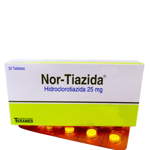 Nor-Tiazida 25MG x 30 Tabletas SN