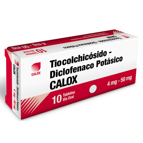 TIOCOLCHICOSIDO-DICLOFENACO CALOX POTASICO X1 TAB