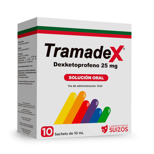 TRAMADEX 25MG SOLUCION ORAL X 10 SACHET DE 10ML