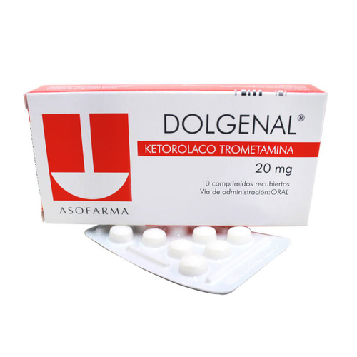 DOLGENAL 20MG X 10 TABLETAS.