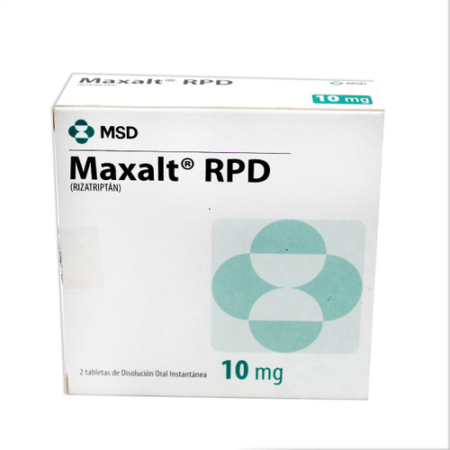 MAXALT RPD 10MG X 2 TABLETAS.