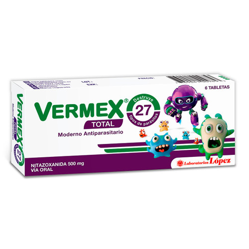 VERMEX TOTAL X 6 TABLETAS