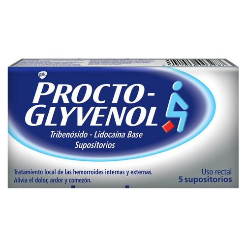 PROCTO-GLYVENOL X 5 SUPOSITORIOS.