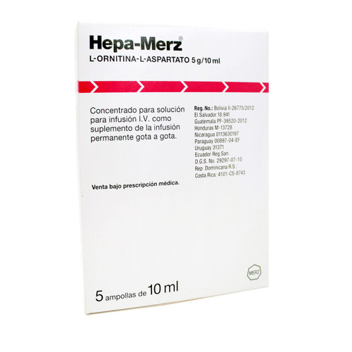 HEPA-MERZ 5MG X 5 AMPOLLAS DE 10ML