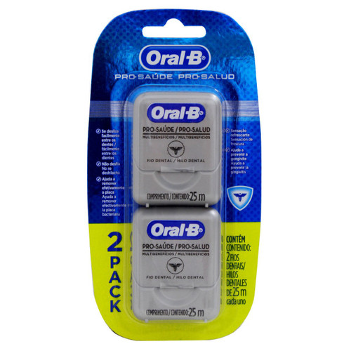 2 Pack Hilo Oral-B Prosalud Floss de 25M x 1 Paquete SN