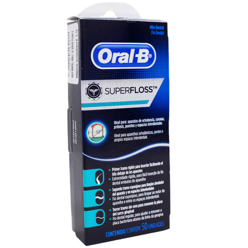 Hilo Dental Oral-B Super Floss de 50 unidades x 1 Caja SN