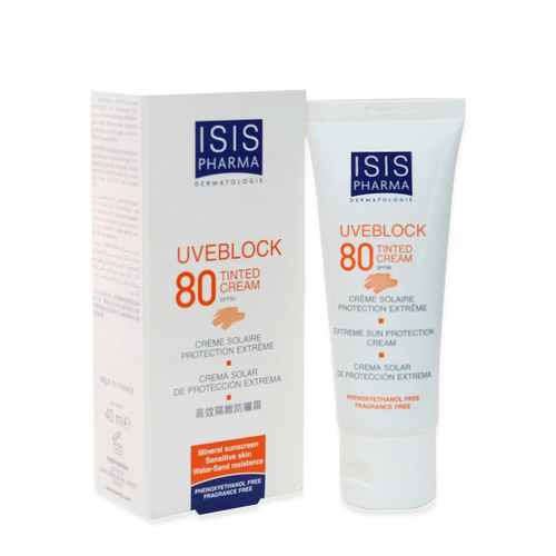 UVEBLOCK SPF 80 TINTE CREMA C/COLOR 40ML.