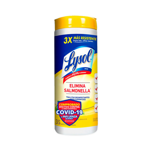 Lysol Desinfectante Lima Limón x 35 Toallitas SN