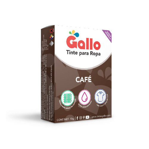 Gallo Tinte para Ropa Color Café 15GR SN