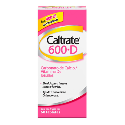 CALTRATE 600+D X 60 TABLETAS.