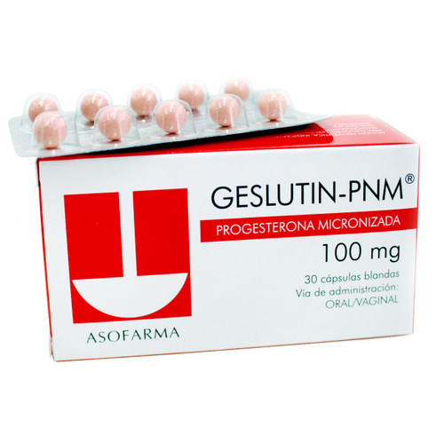 Geslutin Pnm x 100MG x 30 Cápsulas SN