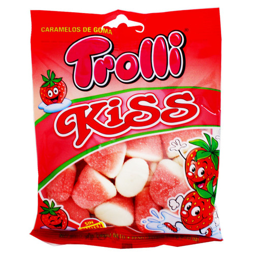 TROLLI GOMITAS KISS FRESAS GRANDE 100G