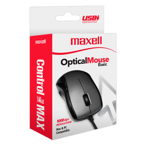 MOUSE BASICO OPTICO MOWR-101 NEGRO MAXELL