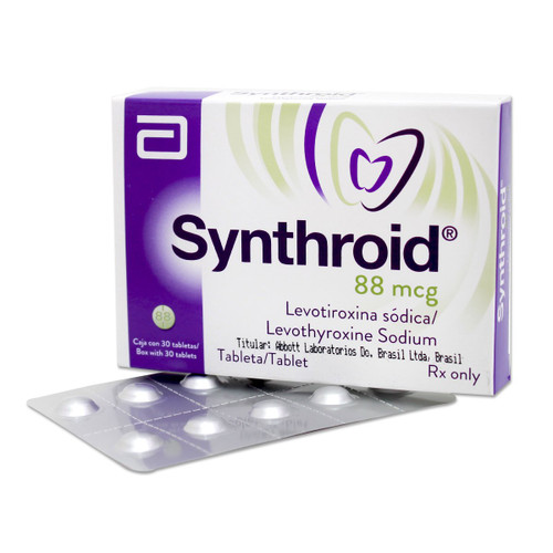 SYNTHROID 88MCG X 30 TABLETAS.