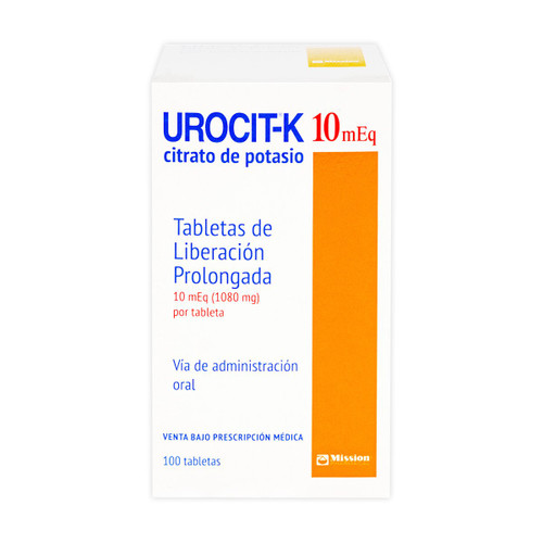 UROCIT-K 10 MEQ X 100 TABLETAS