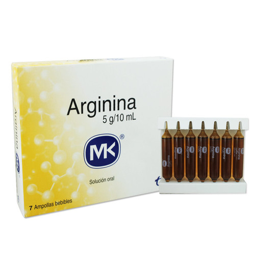 Arginina MK 5GR/10ML x 7 Ampollas Bebibles SN