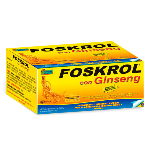 Foskrol con Ginseng x 15 Viales Bebibles 15ML SN