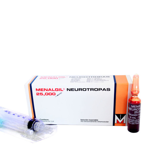 Menalgil Neurotrop 25MG 3ML x 1 Ampolleta SN