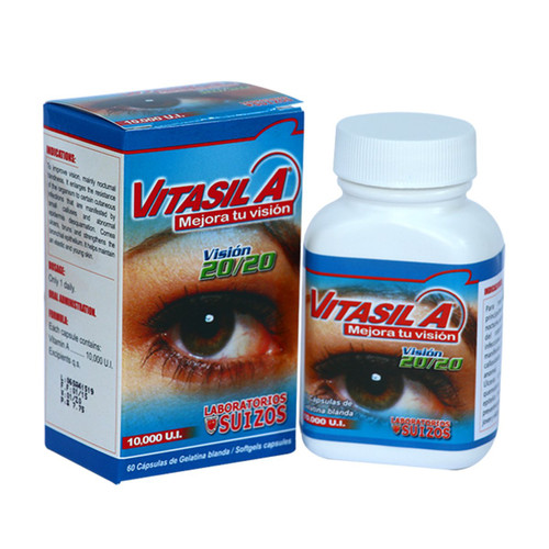 Vitasil A x 60 Cápsulas (Vitamina A 10,000 U.I.) SN