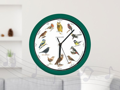 Reloj Clásico Con Sonidos De Pájaros
