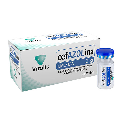 Cefazolina Vitalis IM IV 1GR Caja x 10 Ampollas
