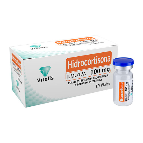 Hidrocortisona Vitalis 500MG IM IV Caja x 10 Viales