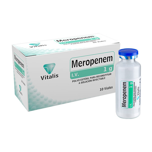 Meropenem Vitalis 1GR IV Caja x 10 Ampollas