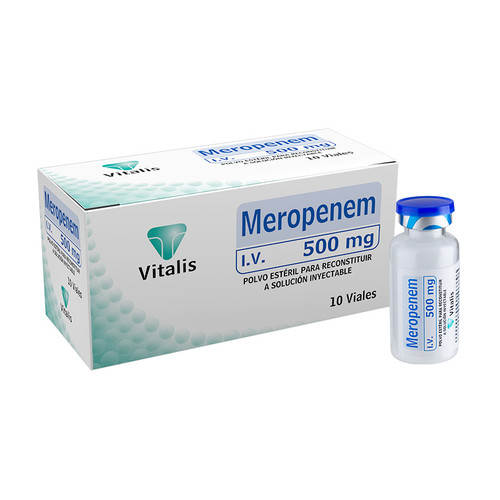 Meropenem Vitalis 500MG IV Caja x 10 Ampollas