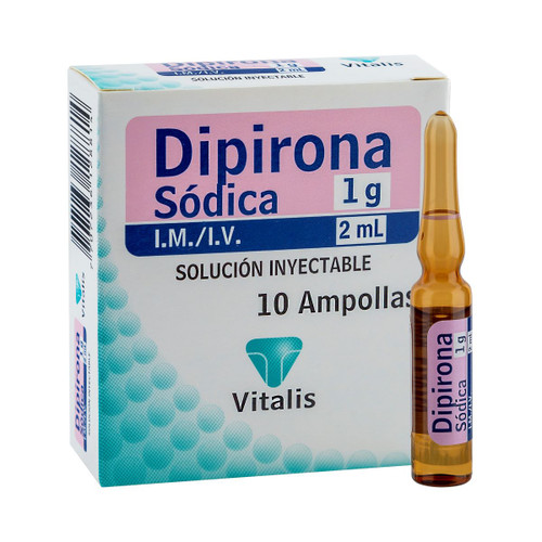 Dipirona Vitalis 1GR/2ML Caja x 10 Viales