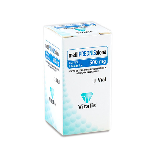 Metilprednisolona Vitalis 500MG IM IV x 1 Ampolla