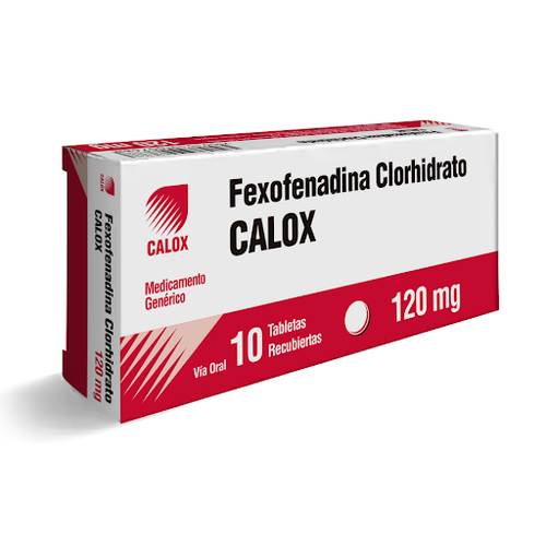 Fexofenadina Clorhidrato Calox de 120MG x 10 Tabletas FV