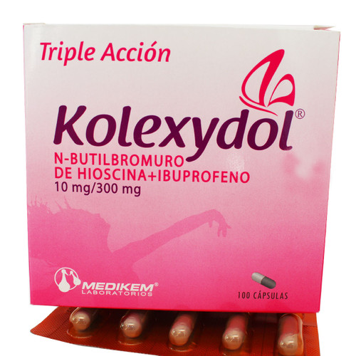 Kolexydol 300mg/10mg 1 de 100 Capsulas