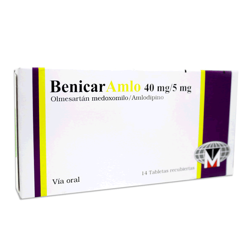 Benicar Amlo 40MG/5MG x 14 Tabletas FV