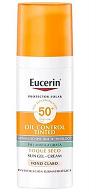 Eucerin Sun Facial Oil Control Tono Claro 50ML FV