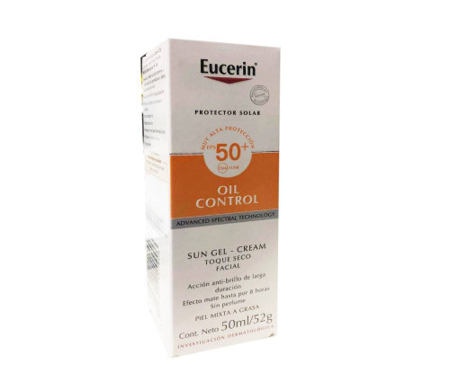 Eucerin Oil Control Gel-Crem Toque Sec 50ML SPF 50+ FV