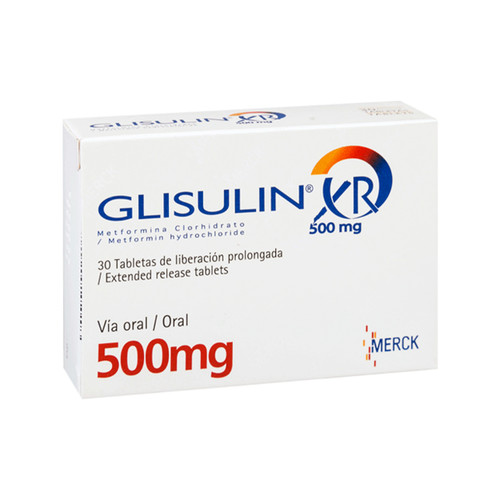 Glisulin XR 500MG x 30 Tabletas FV