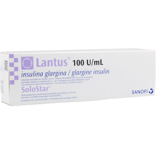 Lantus Solostar 100 UI/ML Ampolla Inyectable de 3ML FV