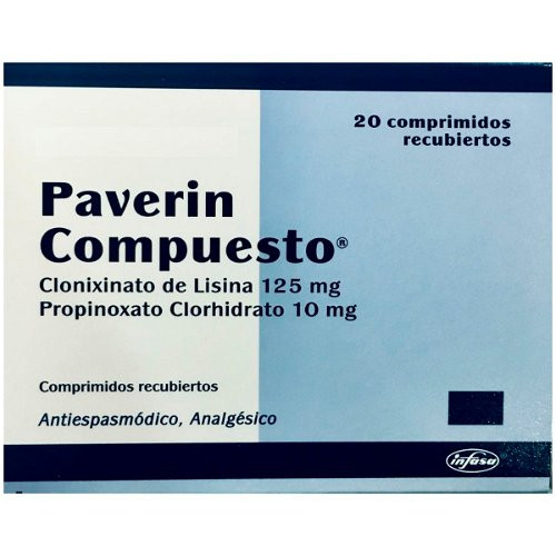 Paverin Compuesto Caja x 20 Comprimidos FV