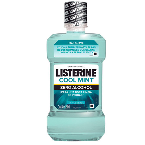 Listerine Cool Mint Zero Alcohol Frasco 250ml