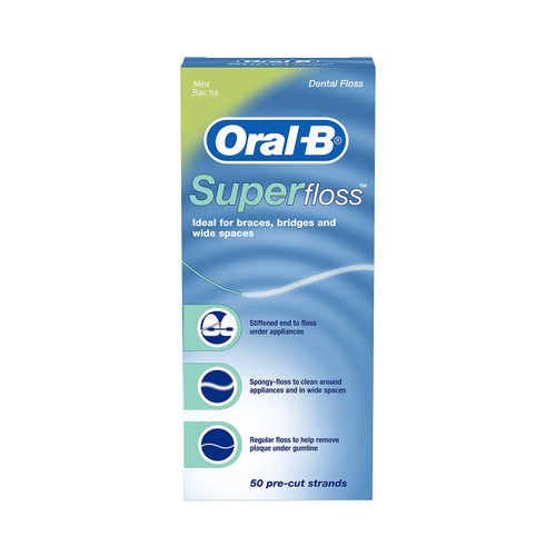 Hilo Dental Oral-B Super Floss de 50 unidades x 1 Caja FV