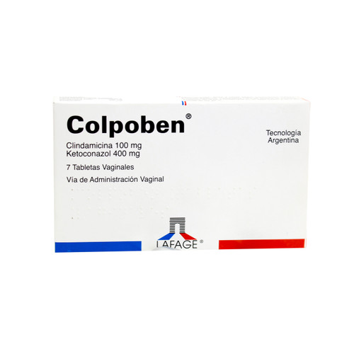 Colpoben 100MG/400MG x 7 Tabletas Vaginales FV