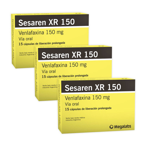 Sesaren XR 150mg 15 Capsulas Liberacion Prolongada (2+1)