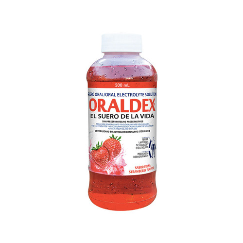 Oraldex Suero Fresa de 500ML x 1 Unidad FV