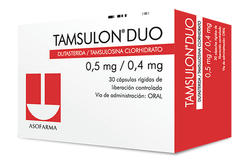 Tamsulon Dúo 0.5MG/0.4MG x 30 Cápsulas FV