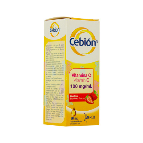 Cebion Gotas Fresa 100MG 30ML FV