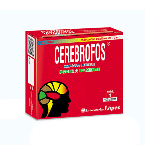 Cerebrofos x 10 Ampollas Bebibles FV