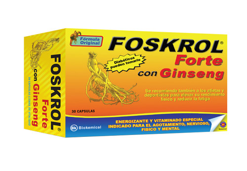 Foskrol Forte con Ginseng x 30 Cápsulas FV